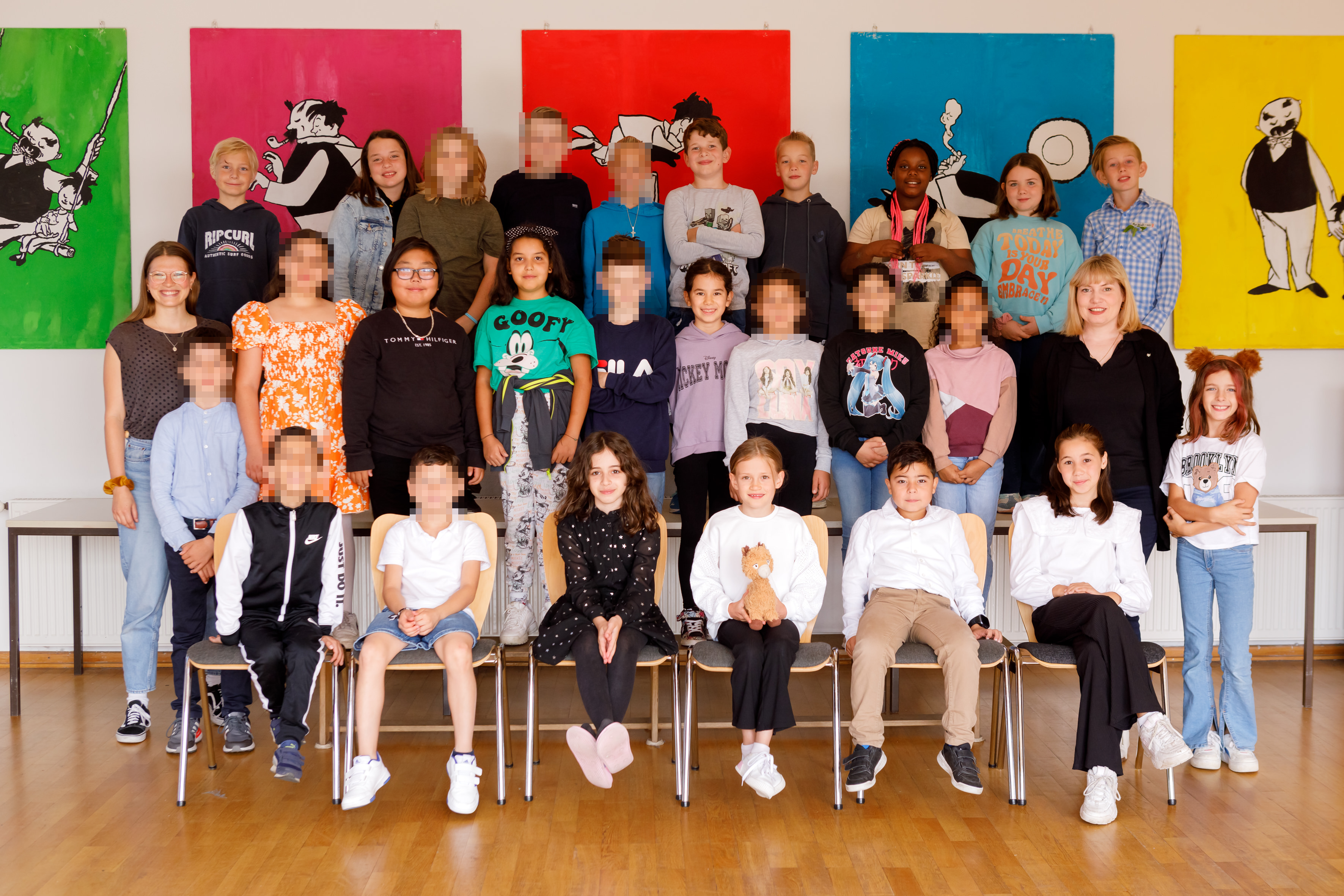 Klasse 4c verpixelt